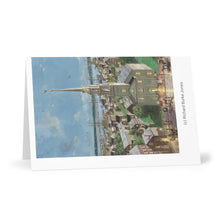 Greeting Cards (7 pcs) showing Oil Painting by Richard Burke Jones of ''Pleasant Street to the Ships, Newburyport, 1860"