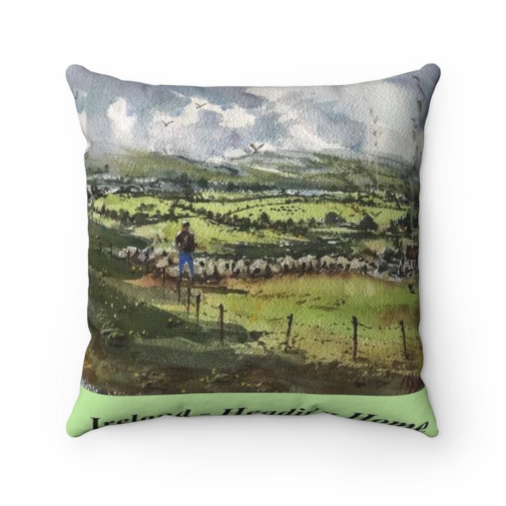 Heading Home in Ireland Square Pillow