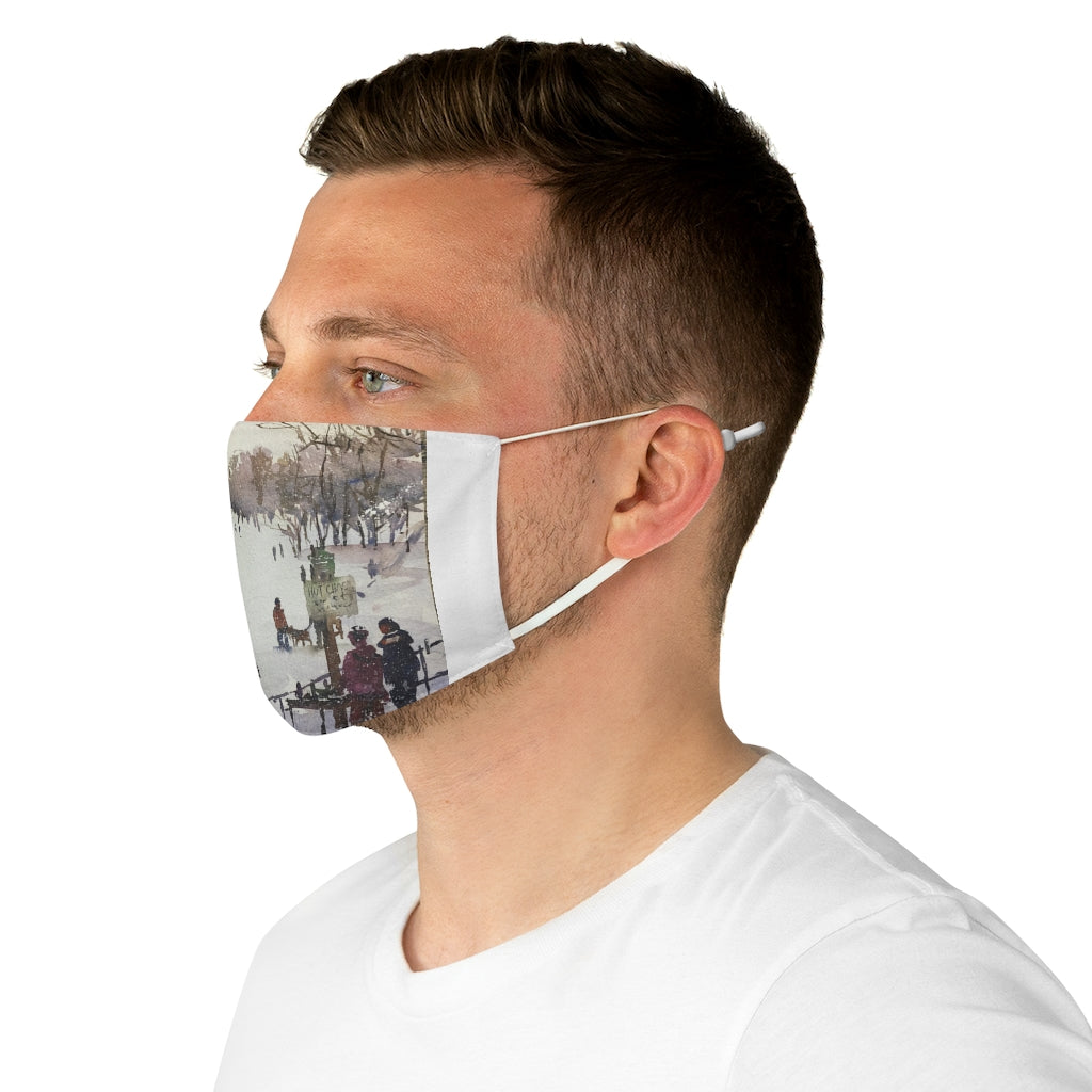 Fabric Face Mask showing March’s Hill