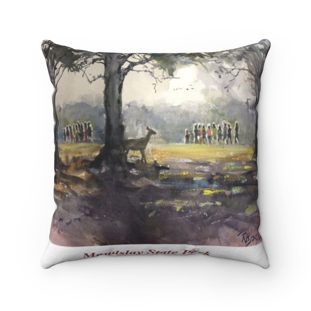 Nbpt XC Run in the Morning Spun Polyester Square Pillow