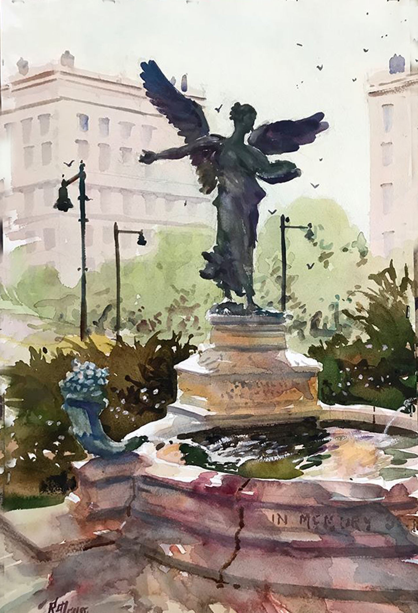 New! Boston Calendar showing the Paintings of Richard Burke Jones