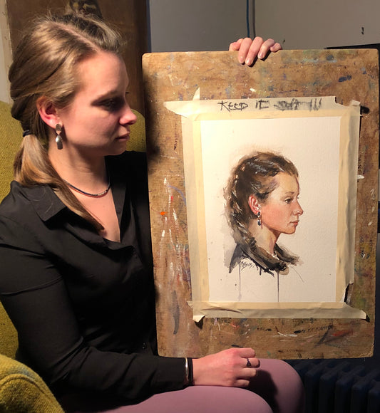 Sample Watercolor Portrait 2