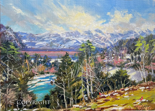 Intervale, No. Conway, NH, Oil on Linen, 18 x 24"