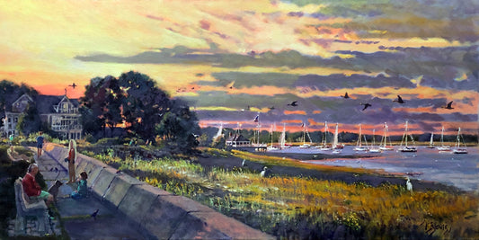 Joppa Park, Oil on Canvas, 18 x 36", Richard Burke Jones