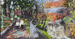 Giclee Print of "Amesbury Millyard and Pow Wow River"