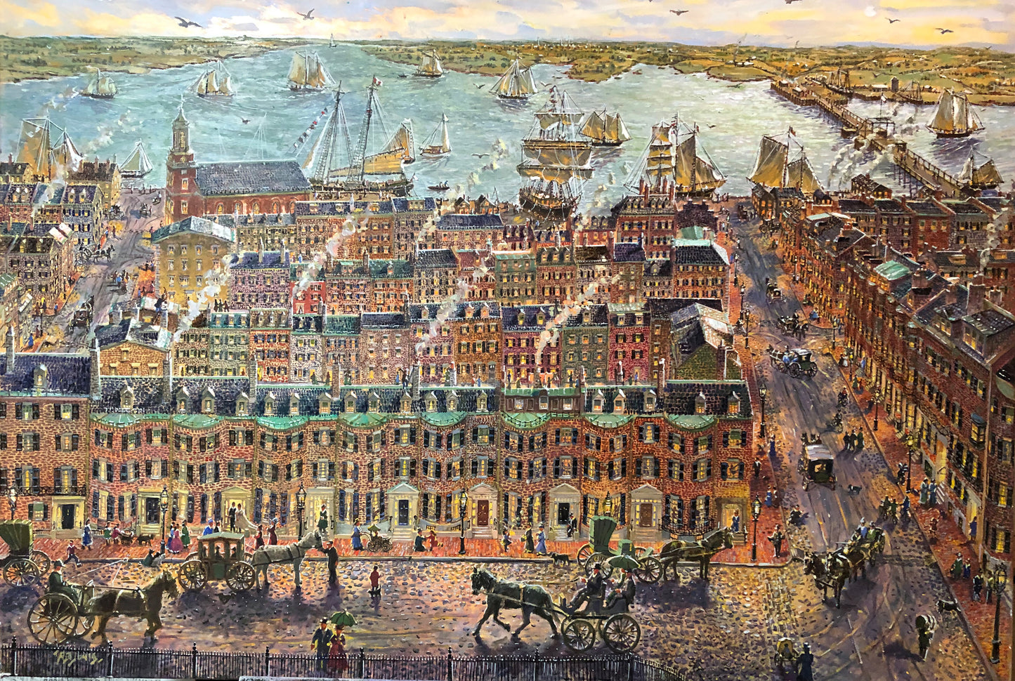 New! Boston Calendar showing the Paintings of Richard Burke Jones