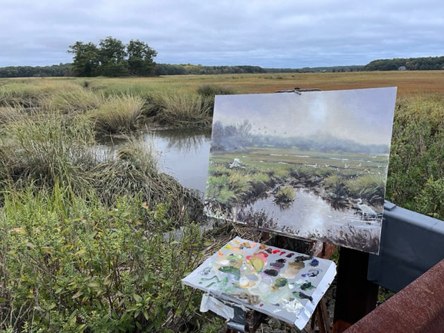 Along Newman Road, Newbury, Oil, 18 x 24"