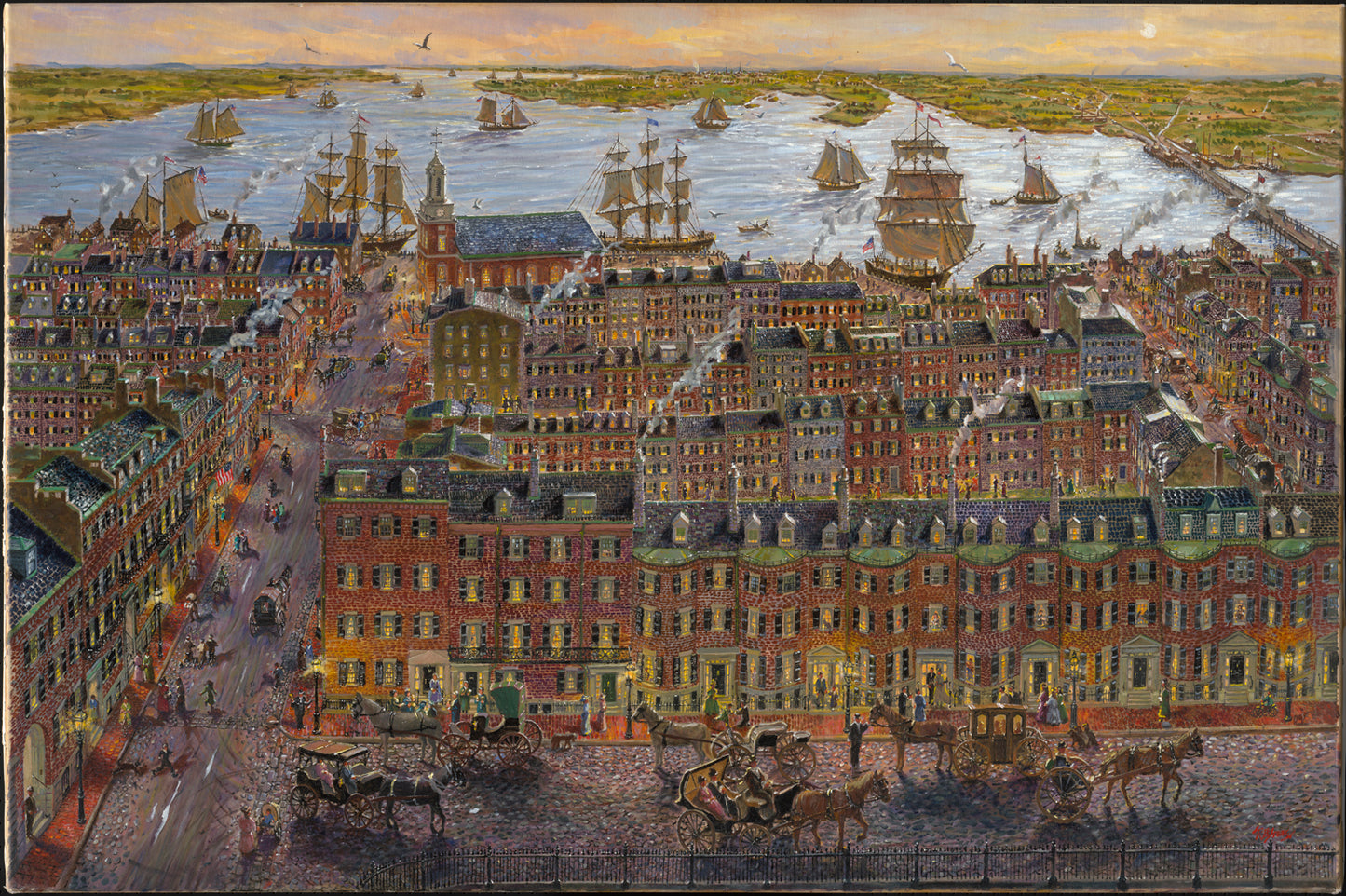 New! Boston Calendar showing the Paintings of Richard Burke Jones
