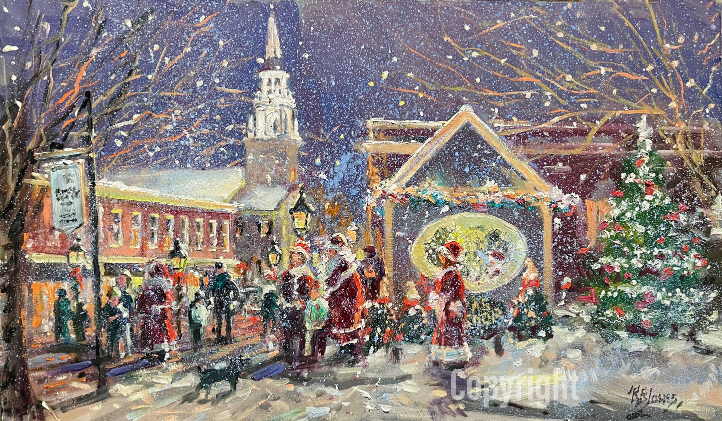 Giclee Print Santa's Workshop Newburyport