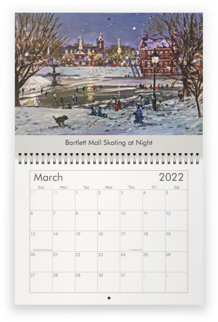 New! A 2021 Calendar with 13 Color Images of the Paintings by Richard Burke Jones