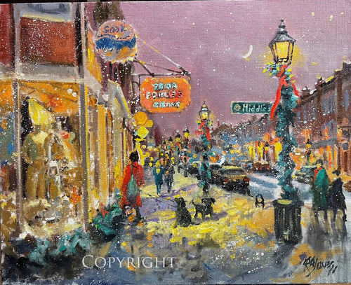 State Street at Middle Street  Giclee Print of Oil Painting