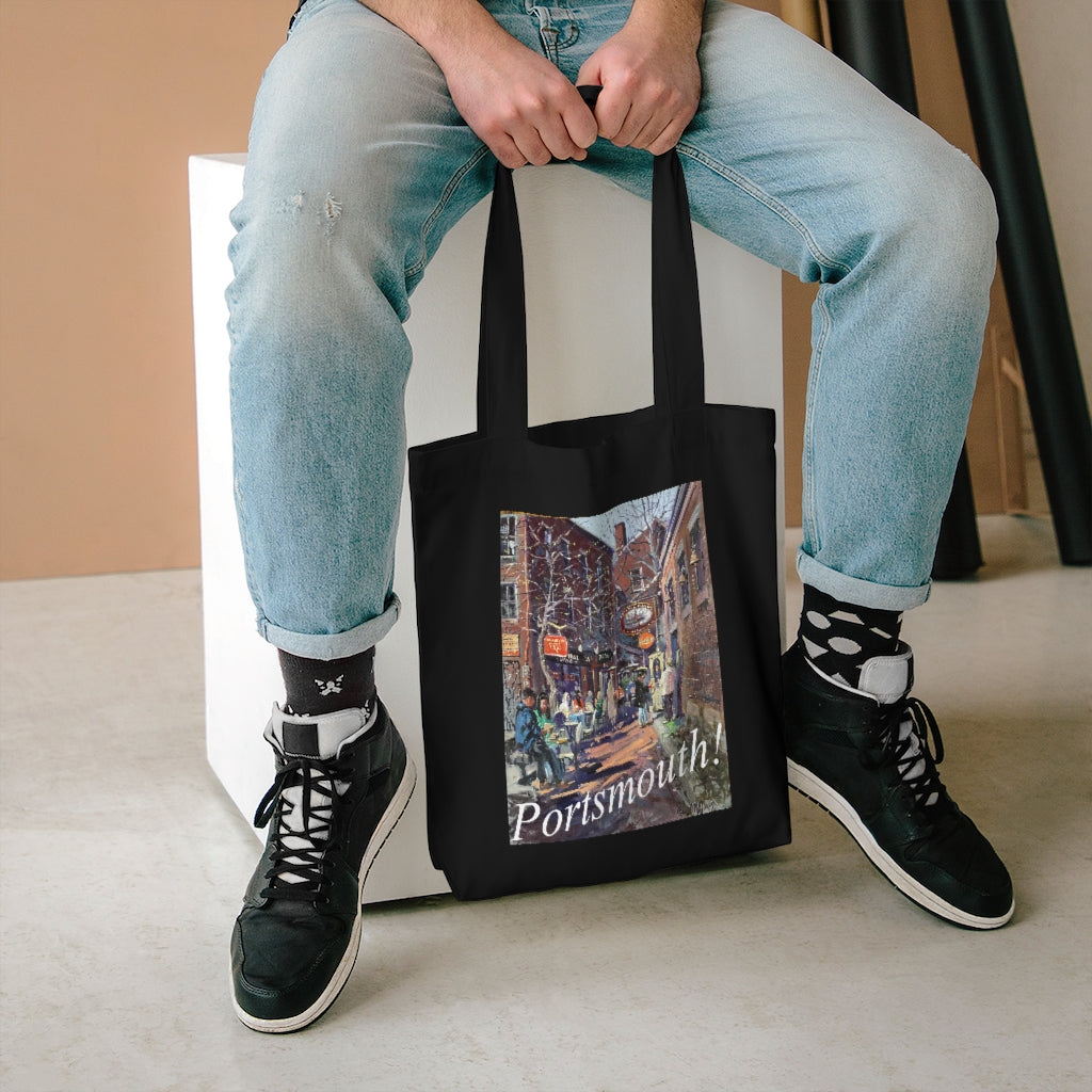 Commercial Alley by Richard Burke Jones - Cotton Tote Bag