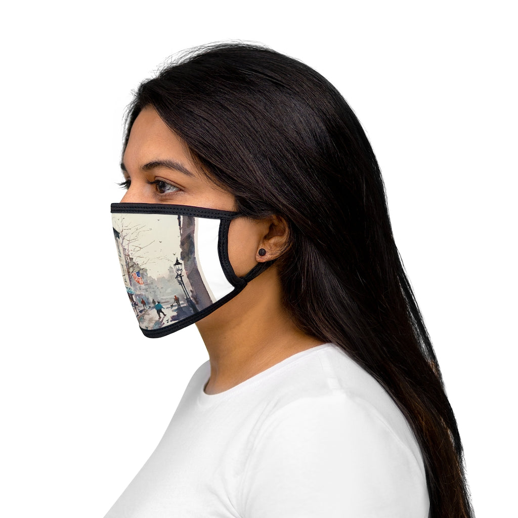 The 'Grog' Mixed-Fabric Face Mask