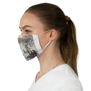 Fabric Face Mask showing March’s Hill