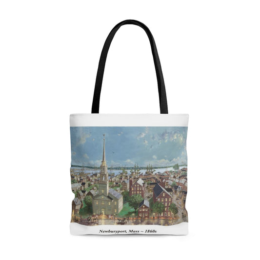 Pleasant St Unitarian Church, Newburyport, MA 1860s Tote Bag by Richard Burke Jones